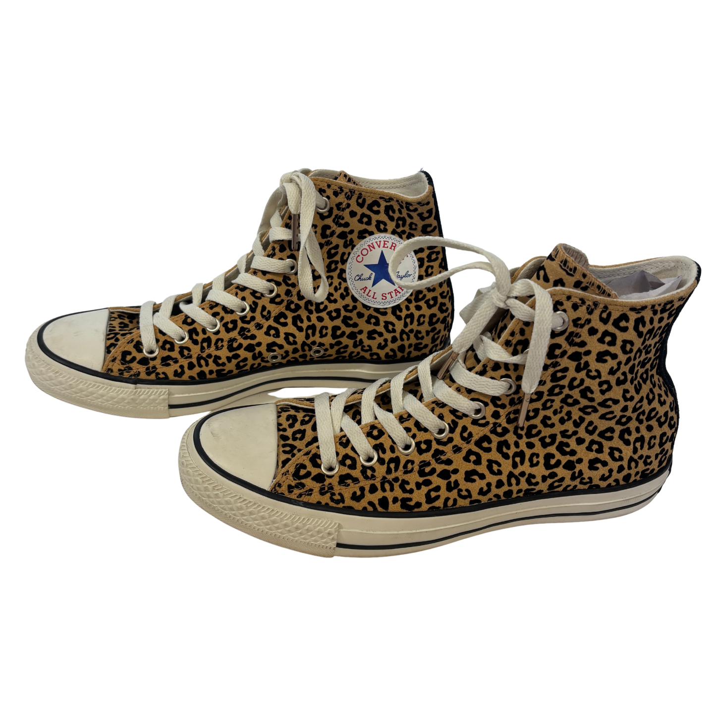 Converse Leopard Print High Tops (Women’s Size 9/ Men’s Size 7)