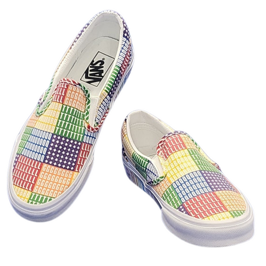 Vans Pride Patchwork LGBTQ+ Slip Ons NWT (Size 9 Women/ 7.5 Men)