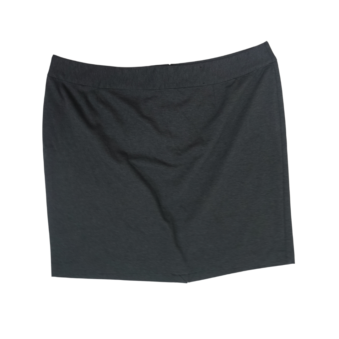 Charcoal Grey Knit Pencil Skirt