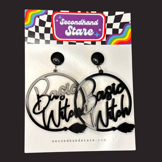 Black "Basic Witch" Earrings