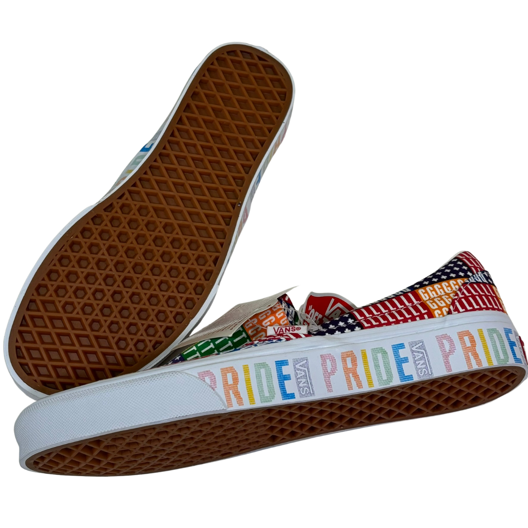 Vans Pride Patchwork LGBTQ+ Slip Ons NWT (Size 9 Women/ 7.5 Men)