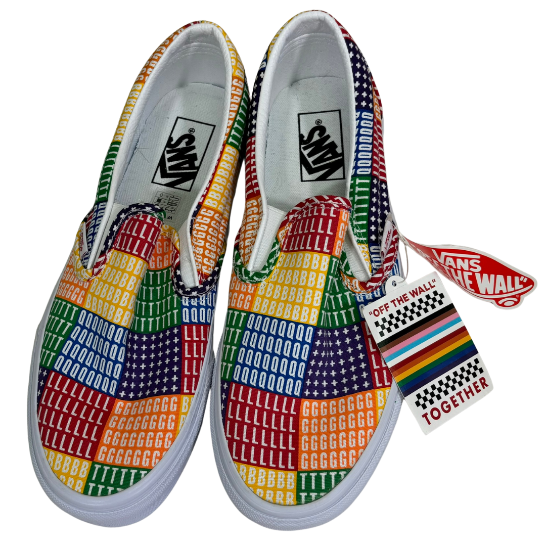 Vans Pride Patchwork LGBTQ+ Slip Ons NWT (Size 9 Women/ 7.5 Men)