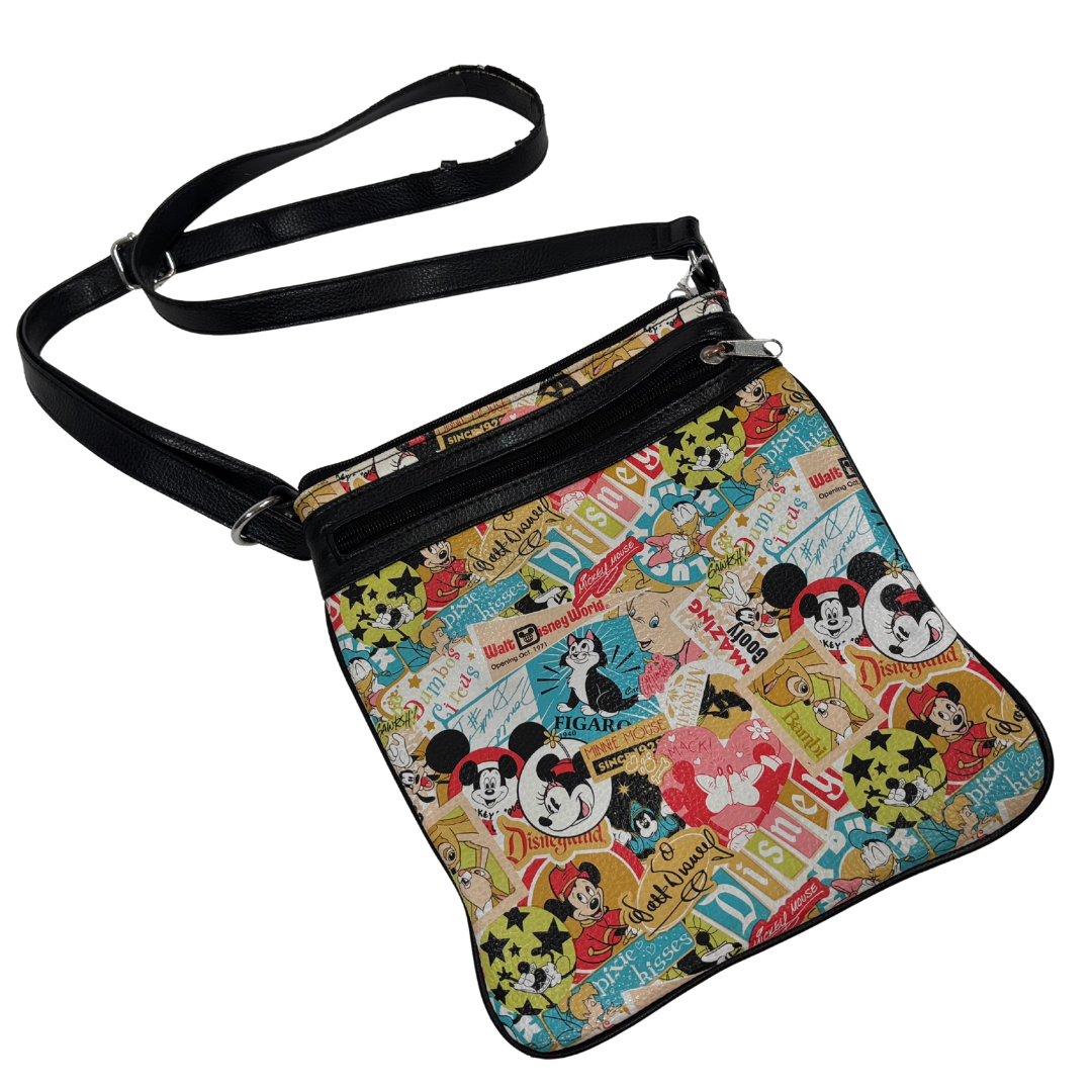 Retro Disney Print Crossbody Purse