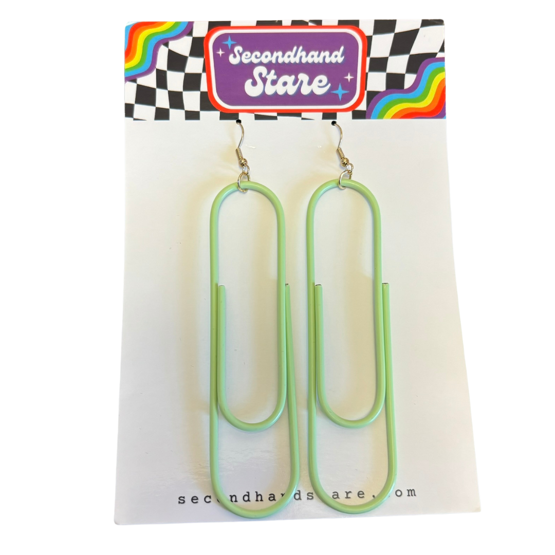 Oversize Paper Clip Earrings (Multiple Colors Available)