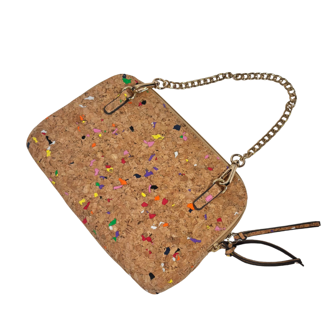 Cork Purse with Rainbow Speckles NWOT