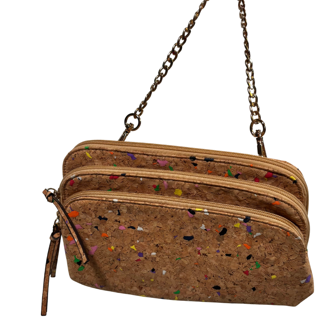 Cork Purse with Rainbow Speckles NWOT