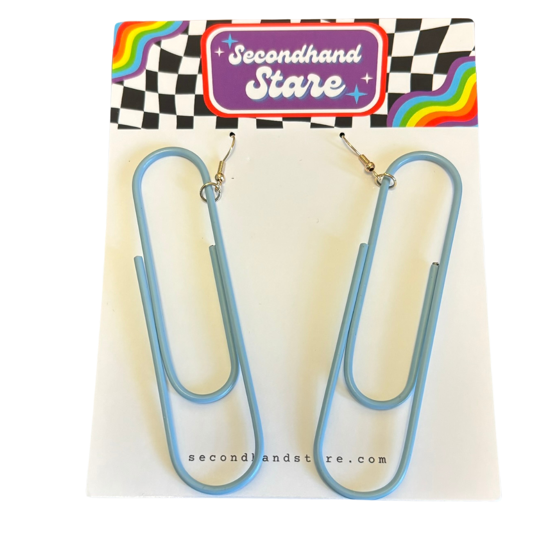 Oversize Paper Clip Earrings (Multiple Colors Available)