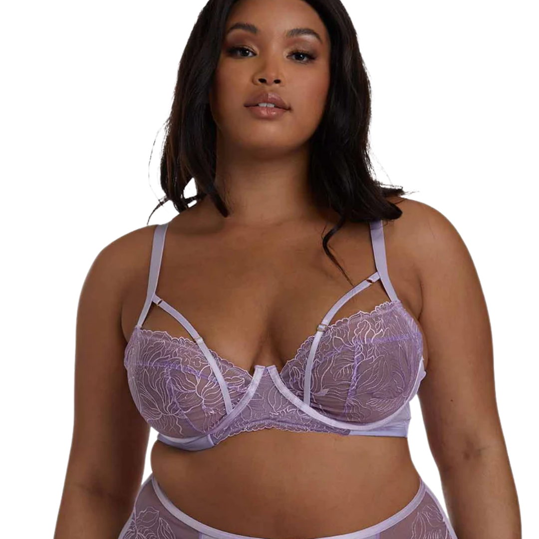 GabiFresh X Playful Promises Lilac Mesh Bra (42DD/E)