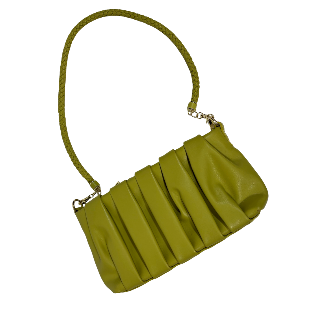 Chartreuse Green Shoulder Bag with Crossbody Strap NWOT
