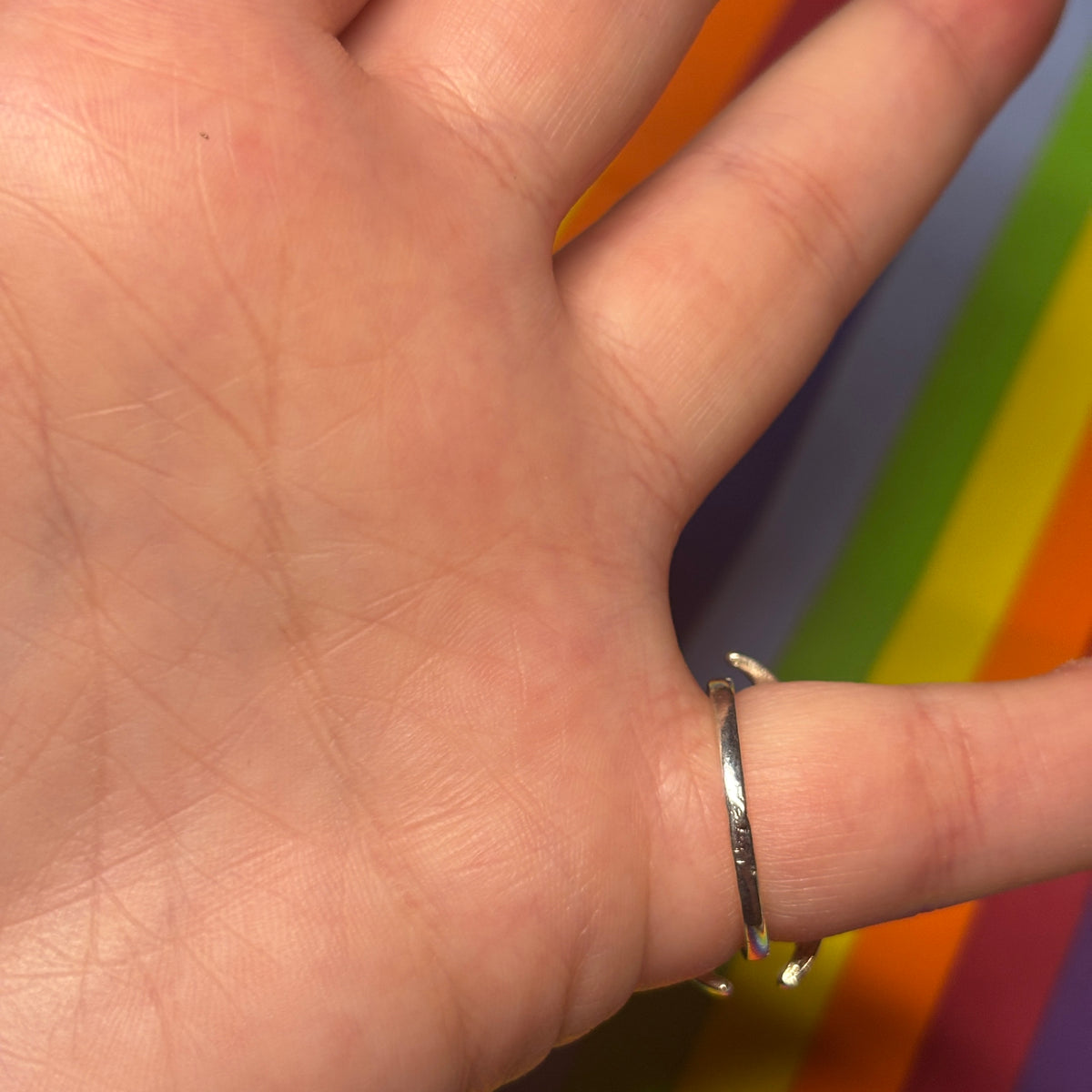 Silver Double Crescent Ring