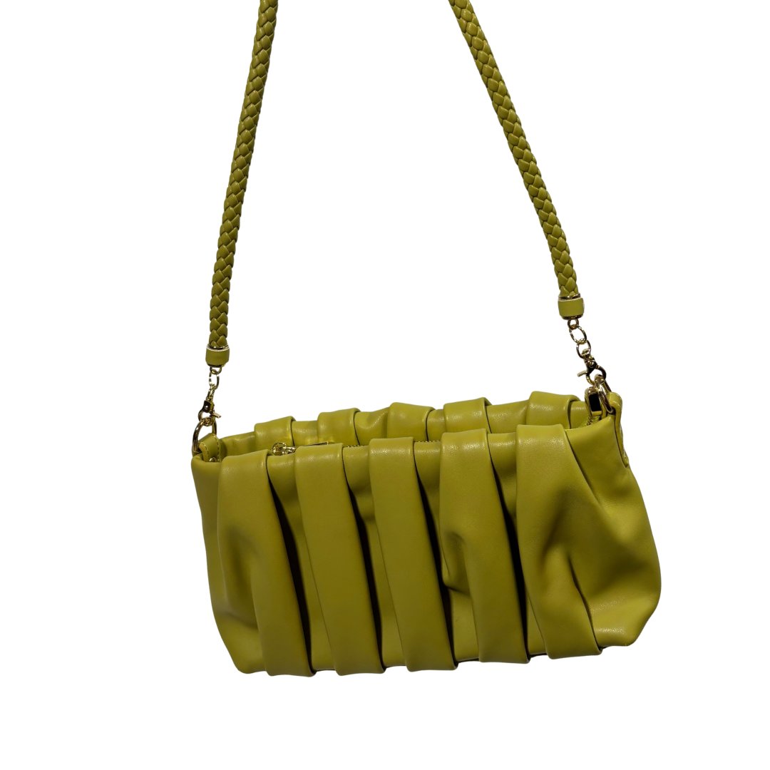 Chartreuse Green Shoulder Bag with Crossbody Strap NWOT