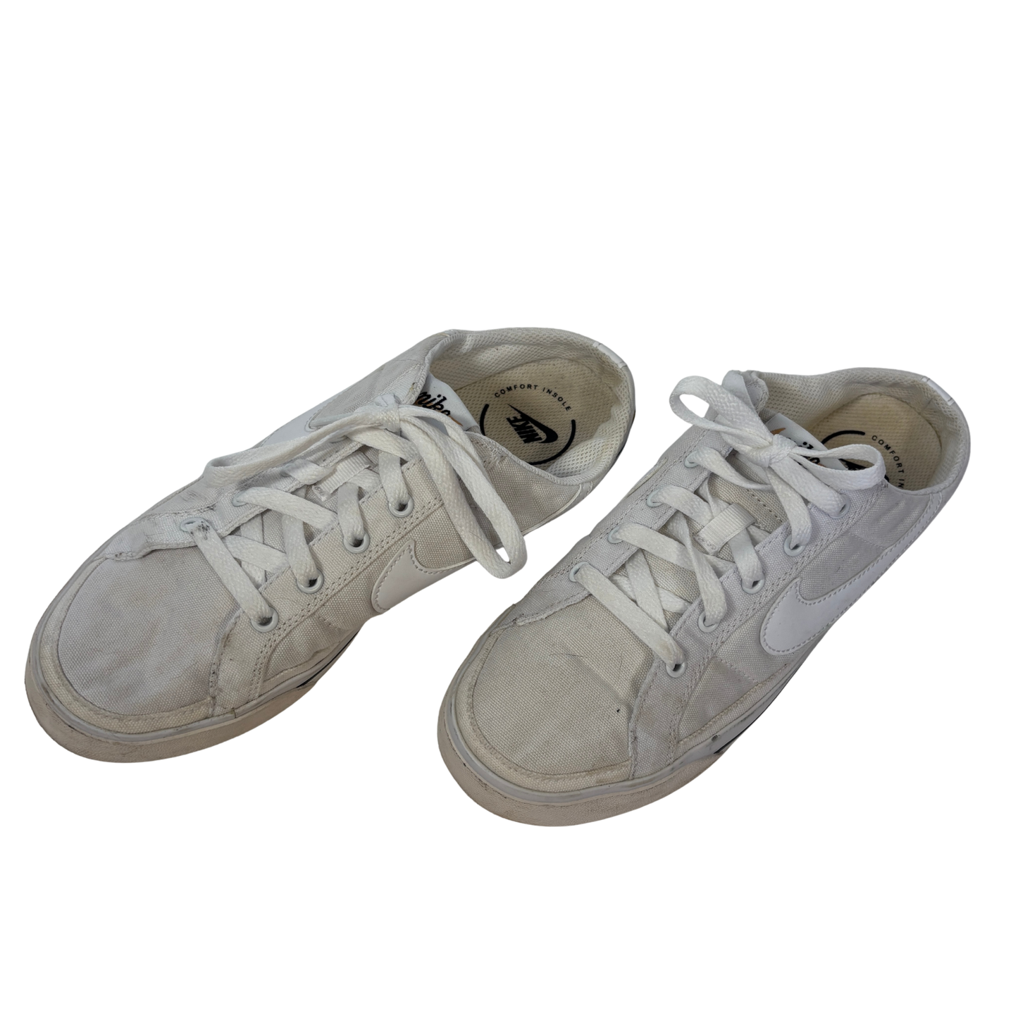 Nike Court Legacy Mule White Canvas Slip on Sneakers (Size 8)