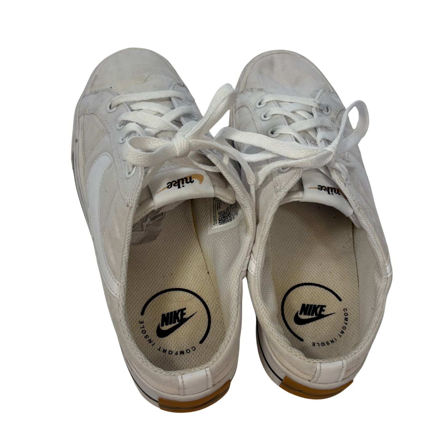 Nike Court Legacy Mule White Canvas Slip on Sneakers (Size 8)