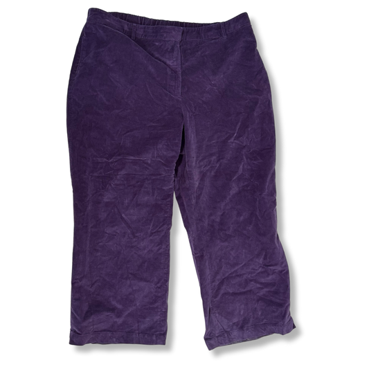 Vintage Main Street Blues Purple Corduroy Pants