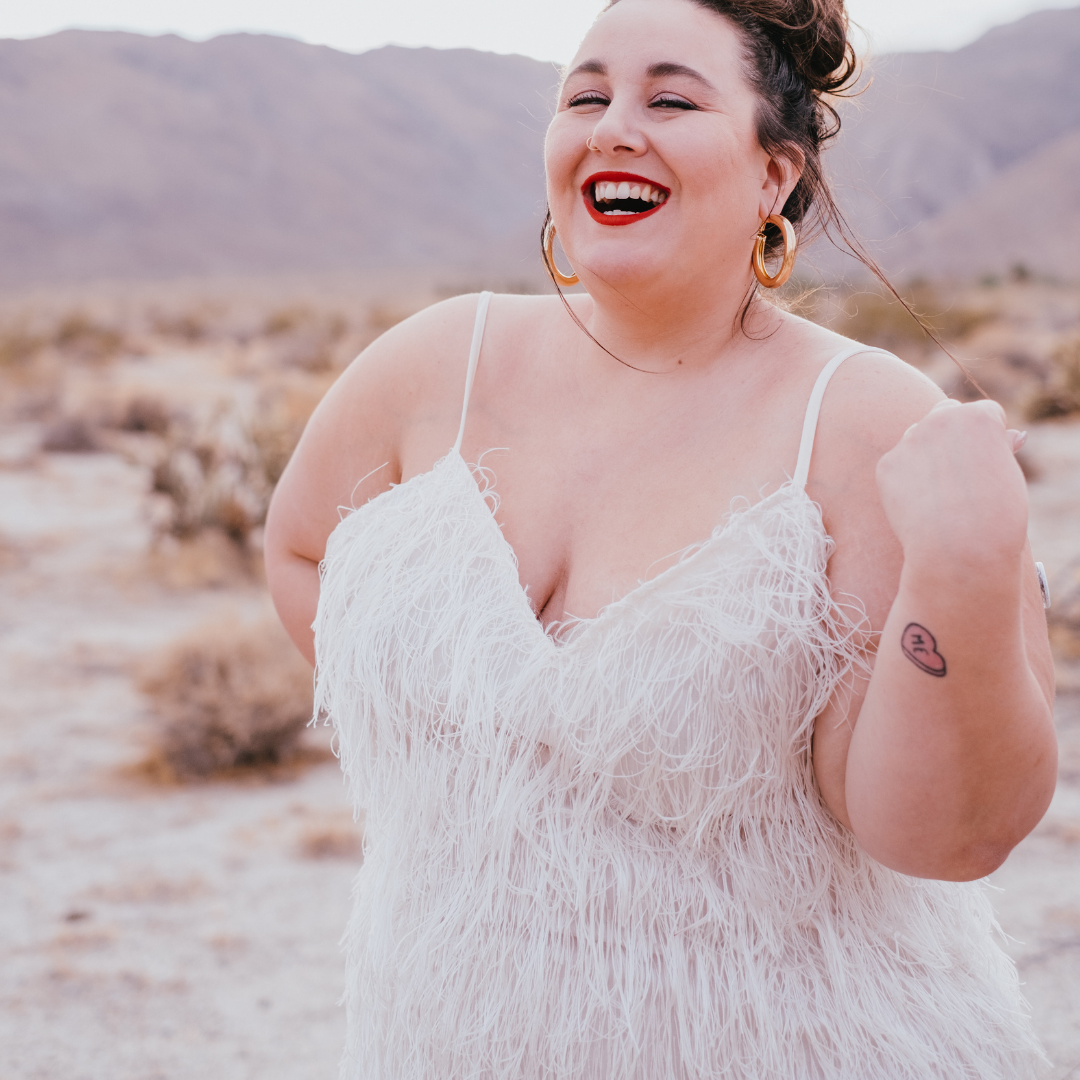 Pretty Little Thing White Feather Mini Dress