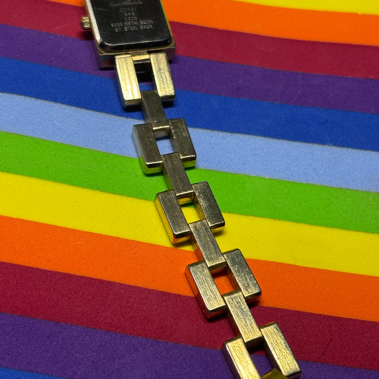 Vintage Gloria Vanderbilt Square Gold Watch
