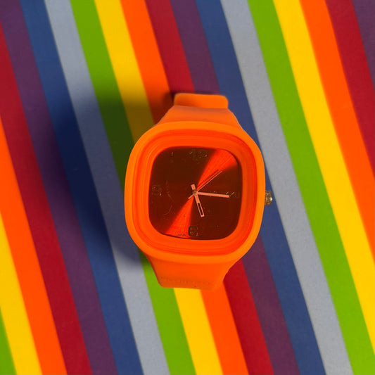 Orange Silicone Watch