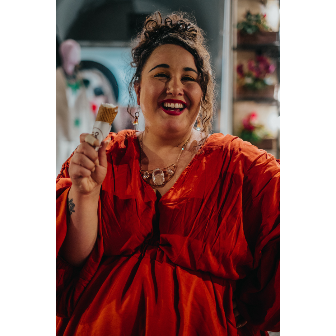 Pretty Little Thing Rust Colored Bubble Dress