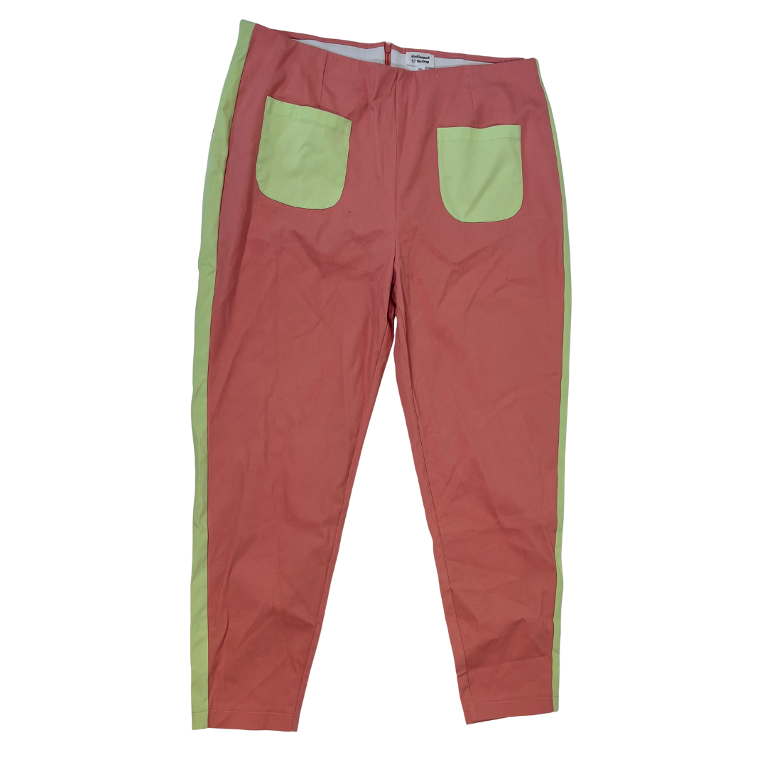 Coral and Neon Green Pixie Pants