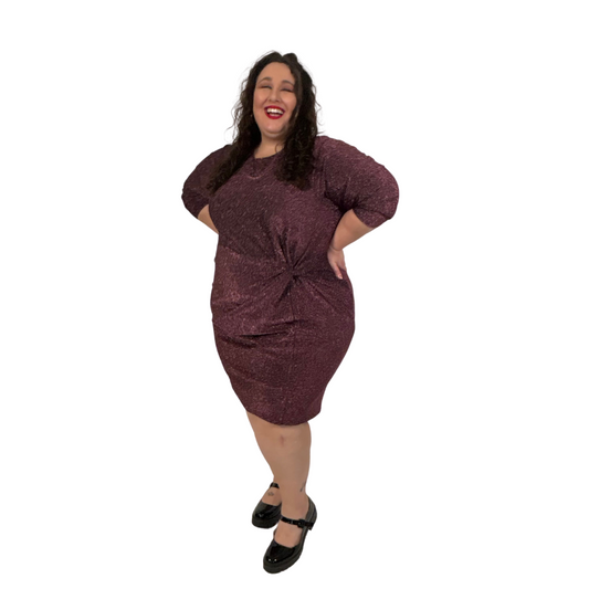 Torrid Mauve Glitter Dress NWT