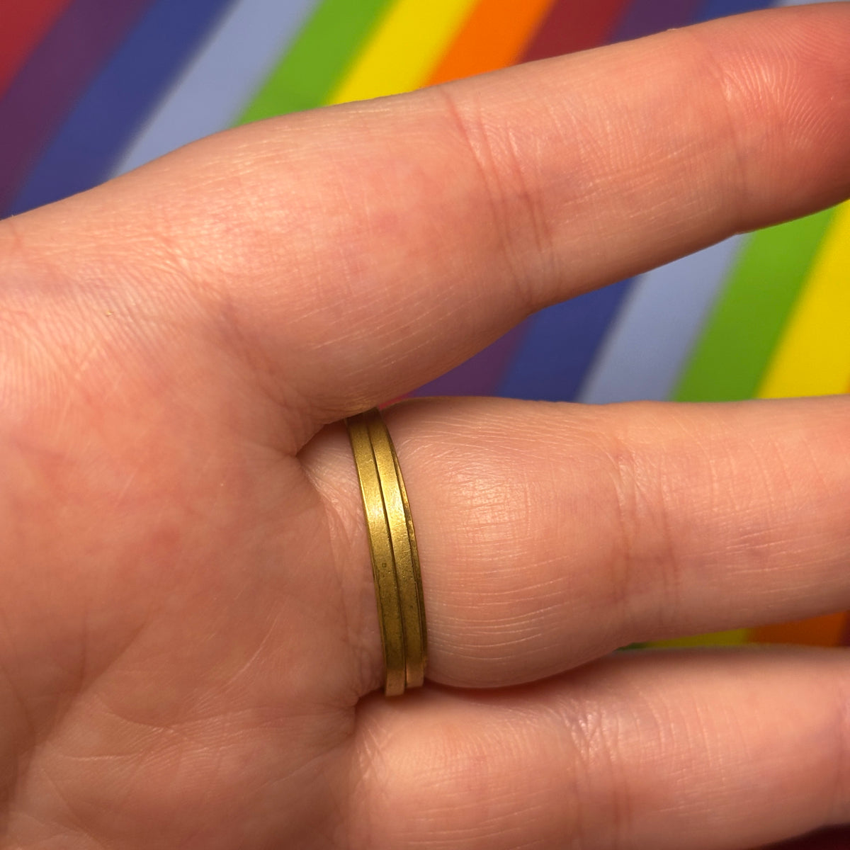 Brass Wire Wrapped Ring