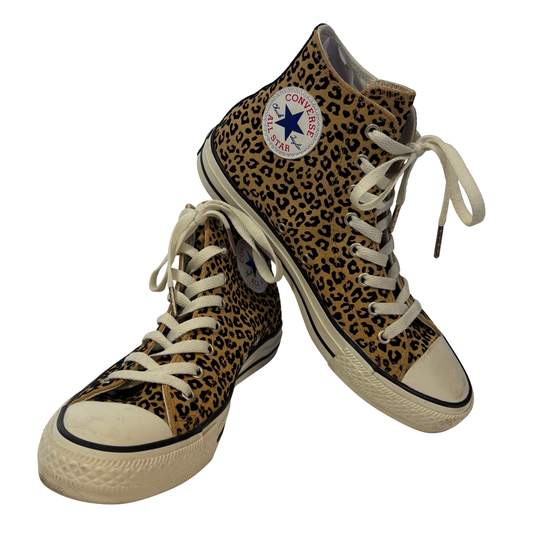 Converse Leopard Print High Tops (Women’s Size 9/ Men’s Size 7)