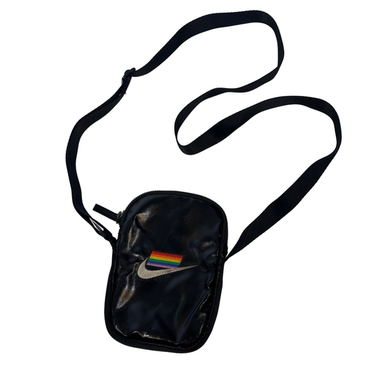 Limited Edition Nike BeTrue Pride Collection Black Oil Slick Crossbody Bag