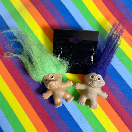 Mini Troll Doll Earrings
