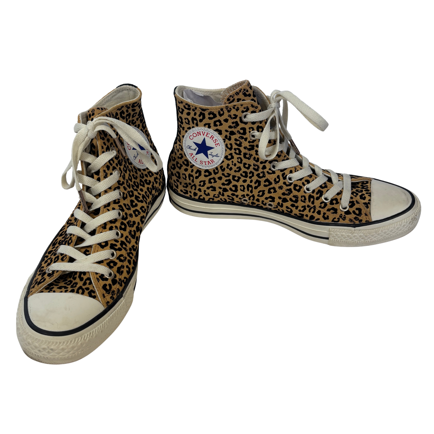 Converse Leopard Print High Tops (Women’s Size 9/ Men’s Size 7)