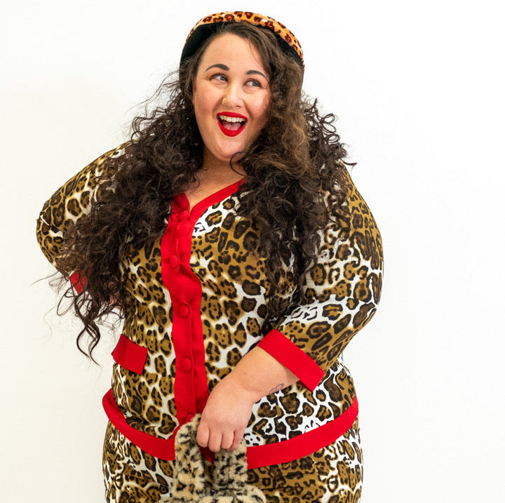 Vintage Leopard Print 2-Piece Set