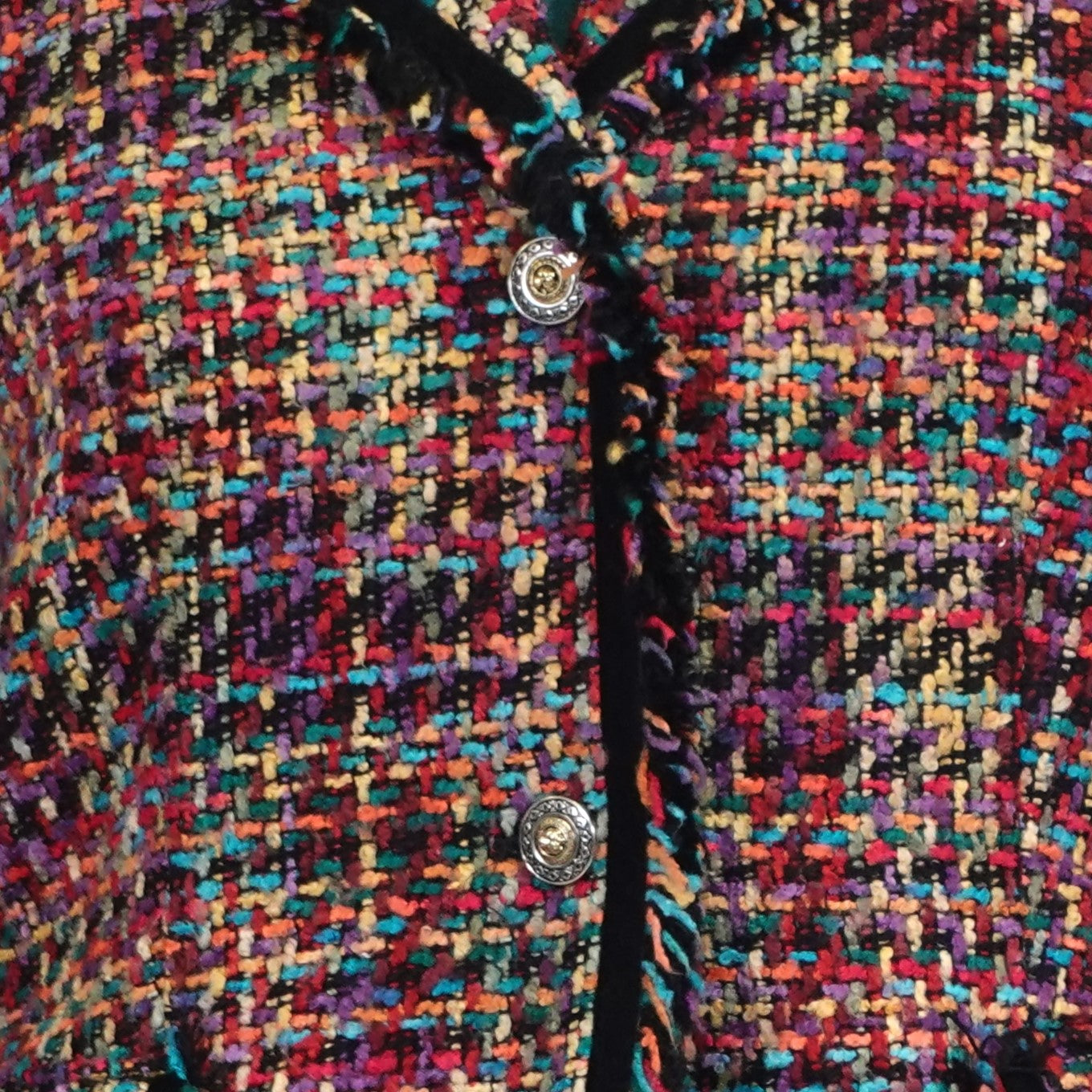 Vintage Sag Harbor Rainbow Tweed Blazer