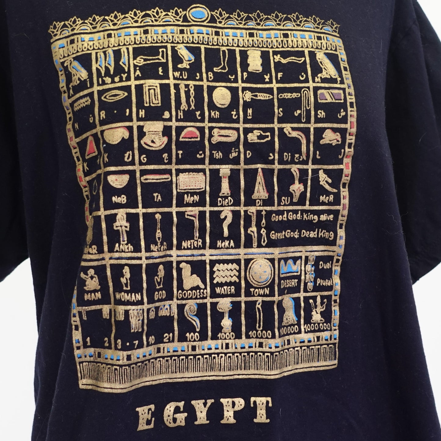 Egyptian Hieroglyph Alphabet Graphic Tee