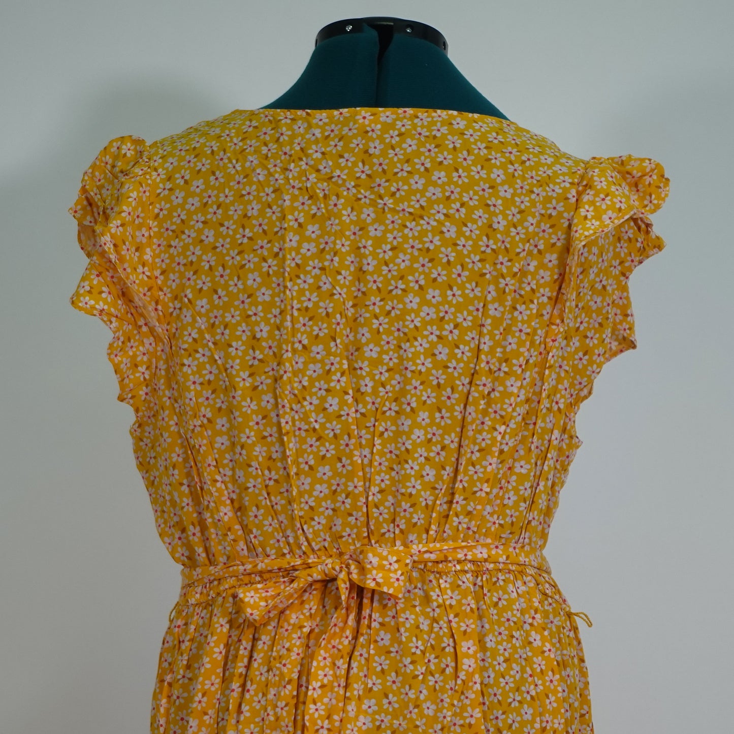 Yellow Floral Daisy Print Dress