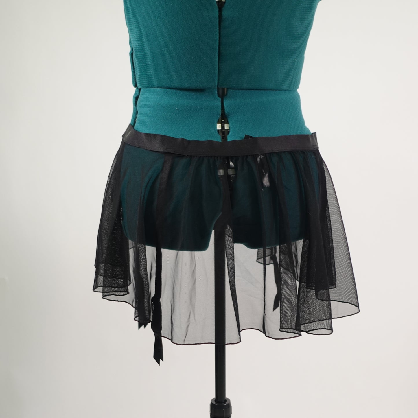 Torrid Sheer Black Garter Skirt NWT