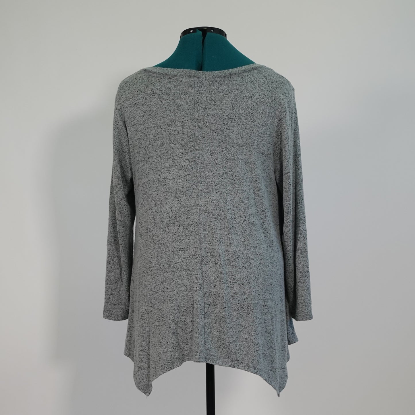 Green Marled Knit Long Sleeve Top