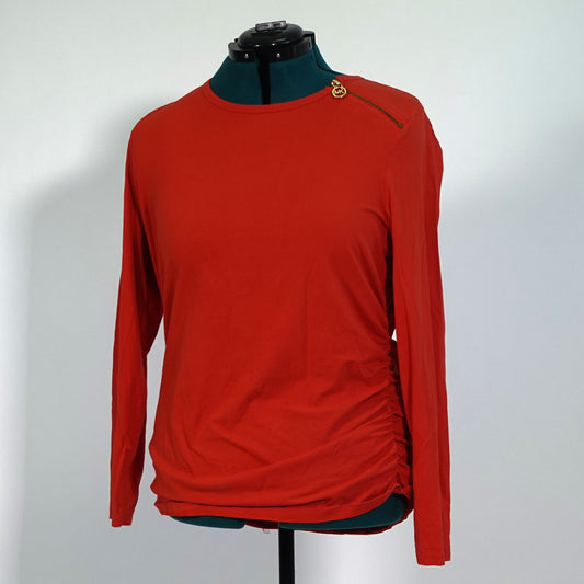 Michael Kors Long Sleeve Top with Shoulder Zipper