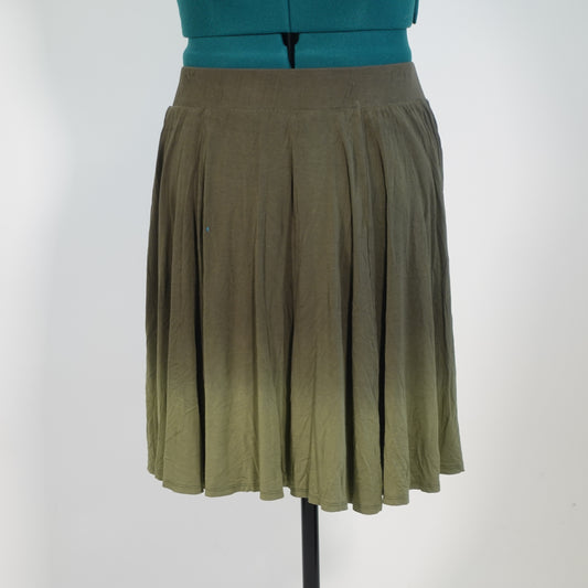 Green Ombre Skirt with Pockets