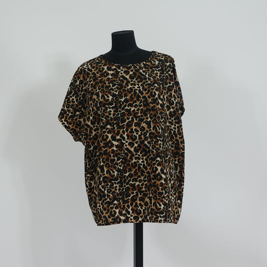 Vintage Cheetah Print Top