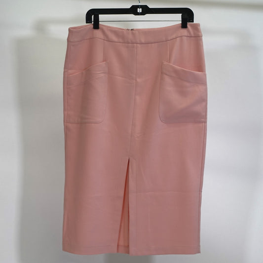 Vintage Blush Pink Pencil Skirt
