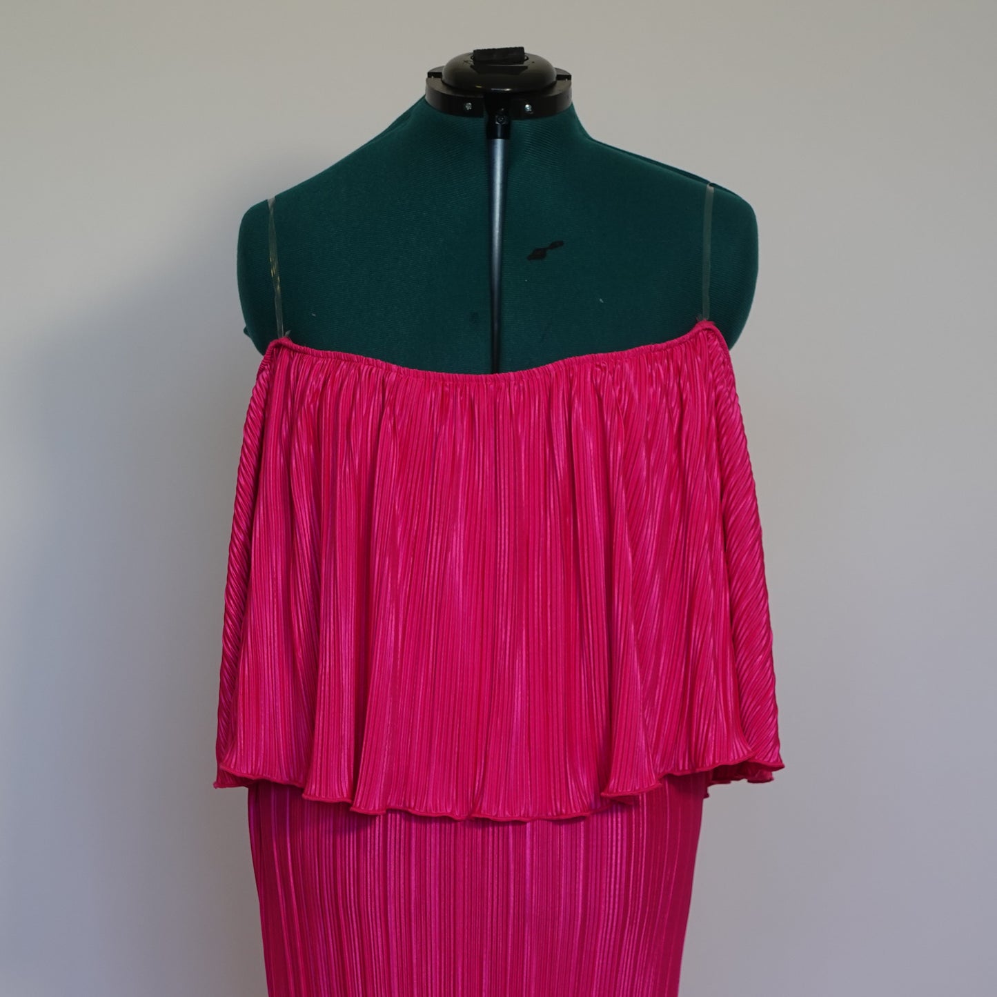 Pink Crinkle Satin Two Piece Set NWT