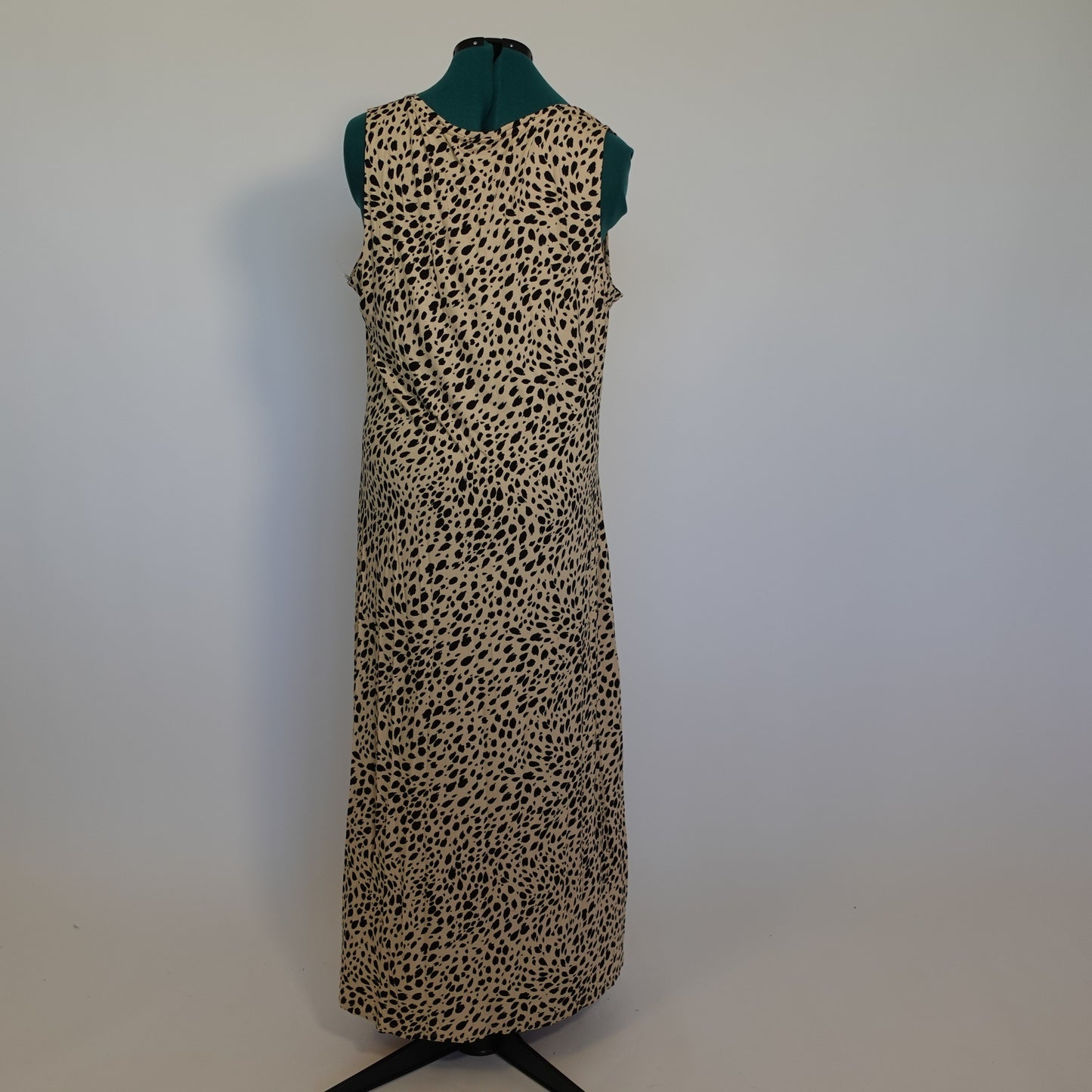 Beige and Black Cheetah Print Maxi Dress NWT