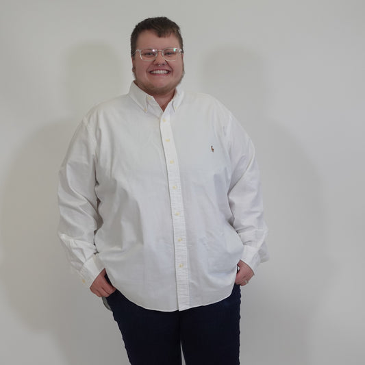 Ralph Lauren White Button Down Shirt