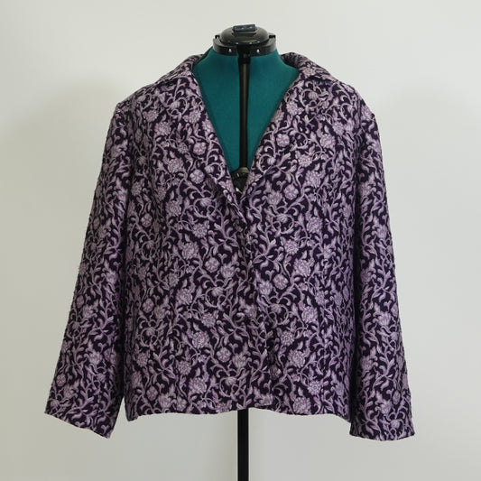 Vintage Purple Floral Blazer