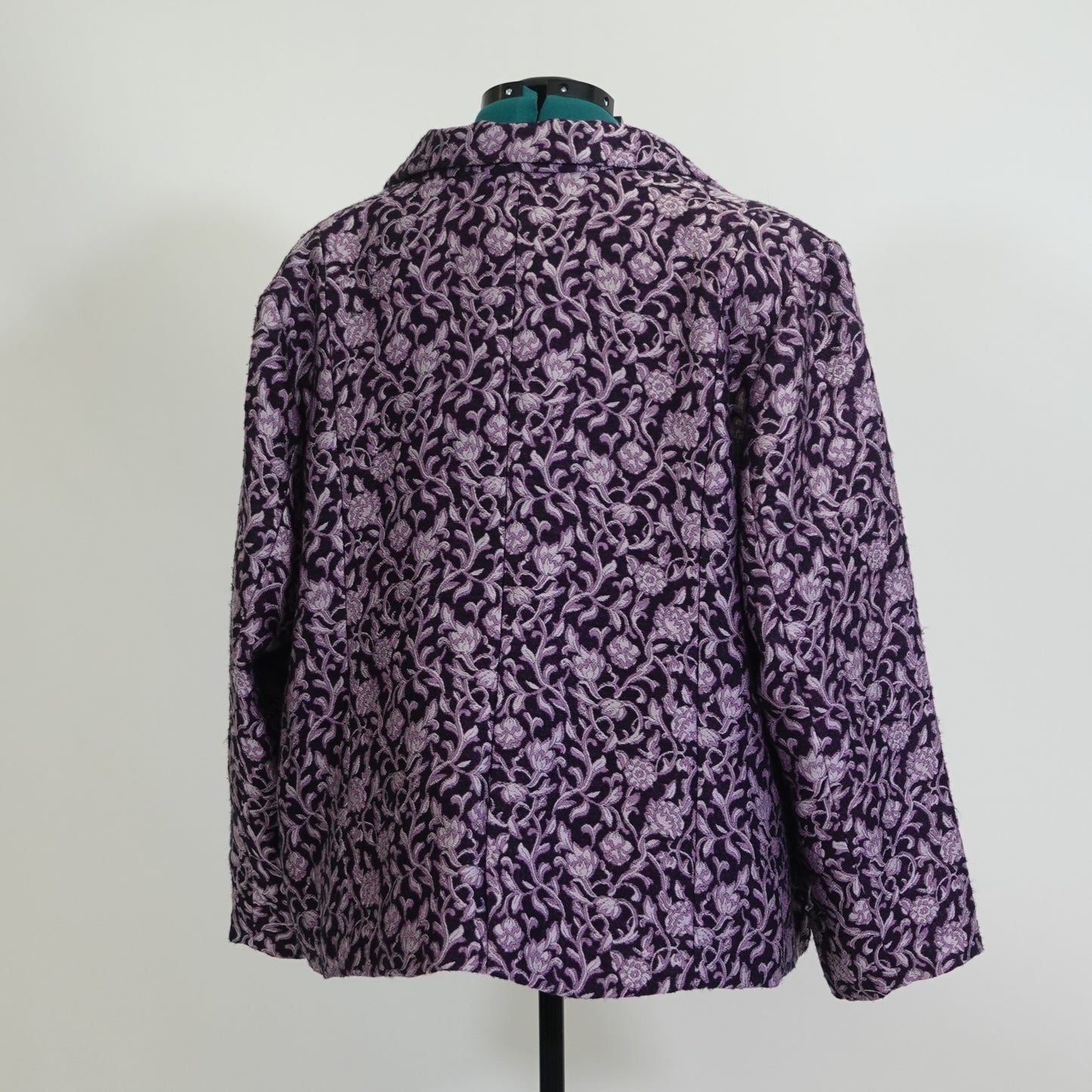 Vintage Purple Floral Blazer