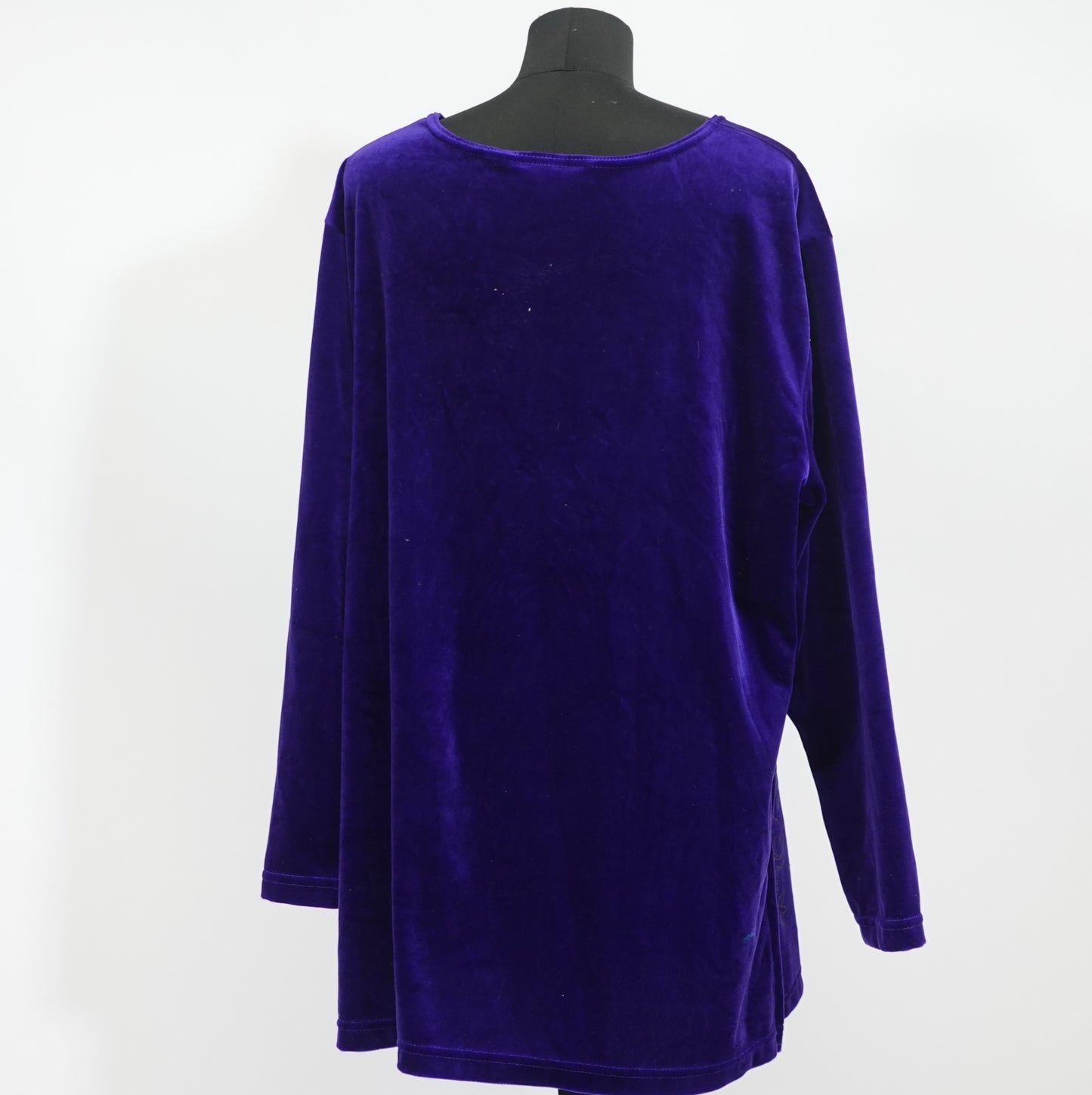 Vintage DVF Purple Velvet Shirt