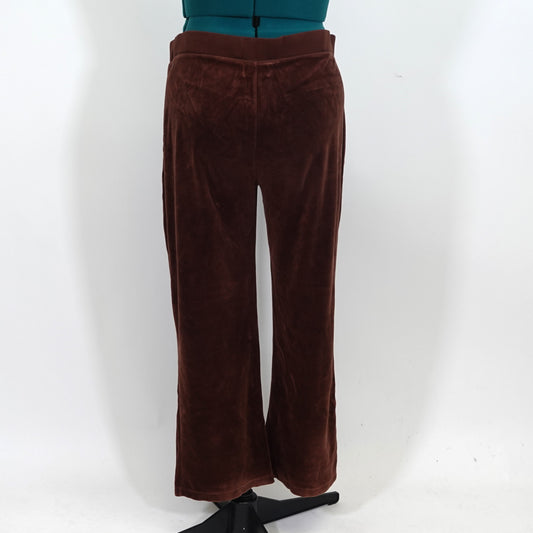 Vintage Brown Velour Track Pants