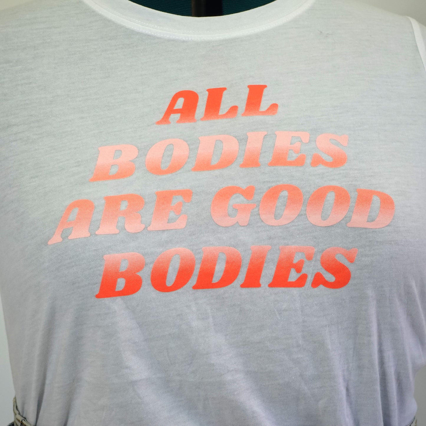 "All Bodies are Good Bodies" White Graphic Tee