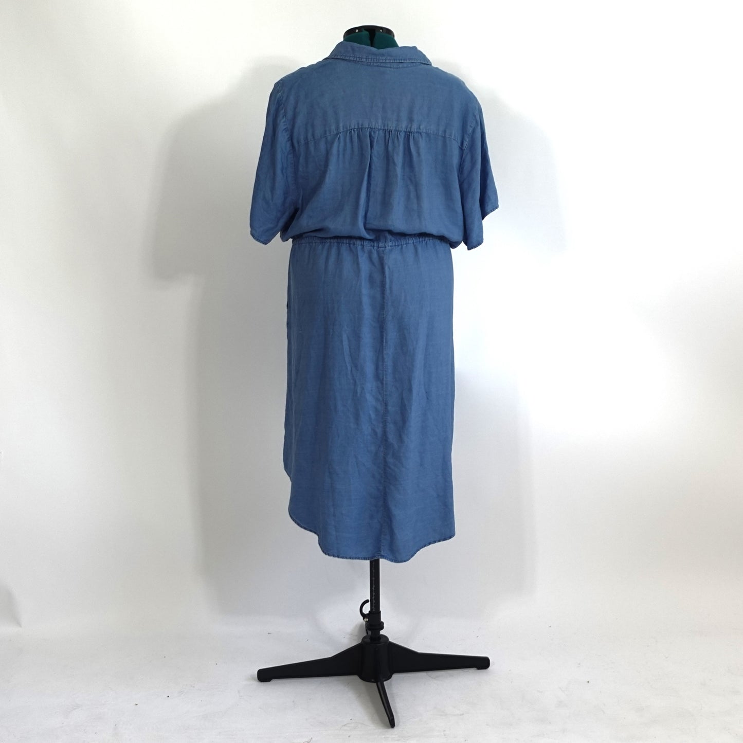 Button Front Chambray Dress
