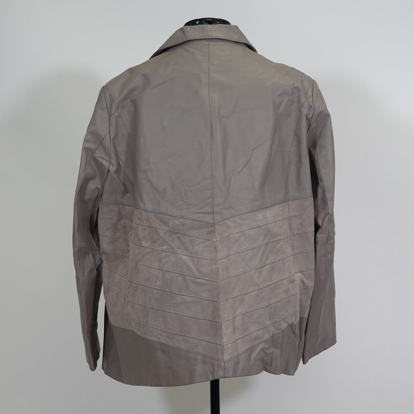 Vintage Bradley Bayou Beige-Grey Genuine Leather Jacket