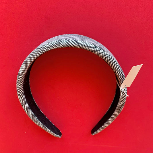 Puffy Houndstooth Headband